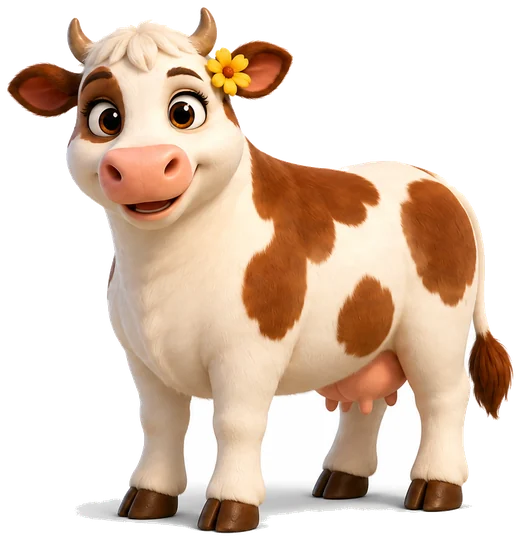 Daisy, die sanfte kuh aus Tibino Kids