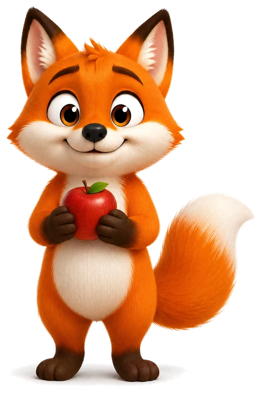Foxy, the playful fox